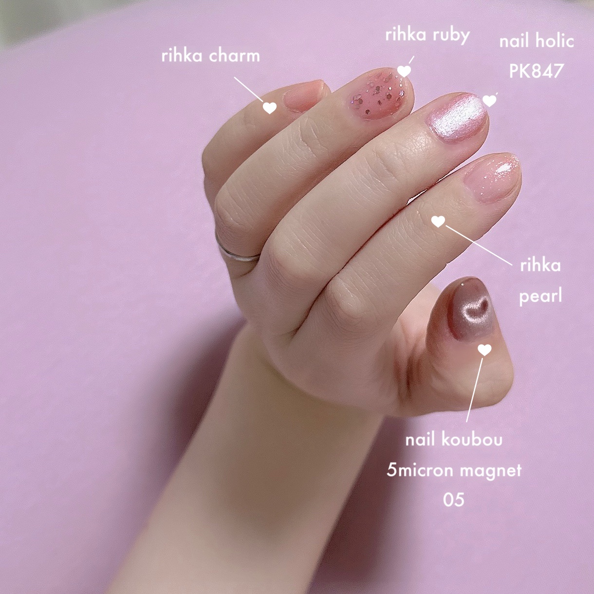 rihka・ネイルホリック・ネイル工房のネイル・ネイルケアを使った