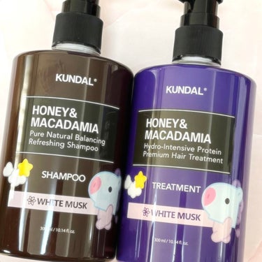 ハニー&マカデミアシャンプー／トリートメント  ホワイトムスク White musk/KUNDAL/シャンプー・コンディショナーを使ったクチコミ（1枚目）