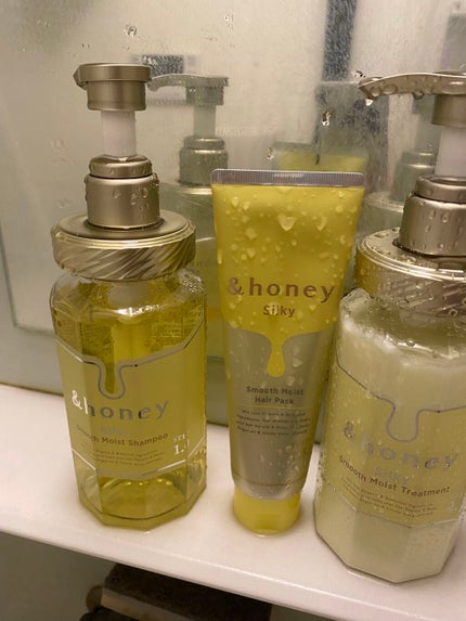 シルキー スムースモイスチャー シャンプー 1.0/ヘアトリートメント 2.0/&honey/市販シャンプーを使ったクチコミ(1枚目)