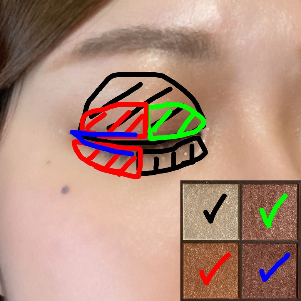 ニュアンスオンアイシャドウ/CEZANNE/アイシャドウパレットを使ったクチコミ(6枚目)