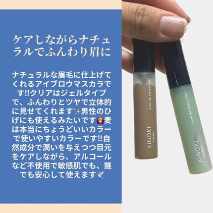 フォレスト フィール アイブロウ フィクサー/AINOKI mebuki/眉マスカラを使ったクチコミ(3枚目)