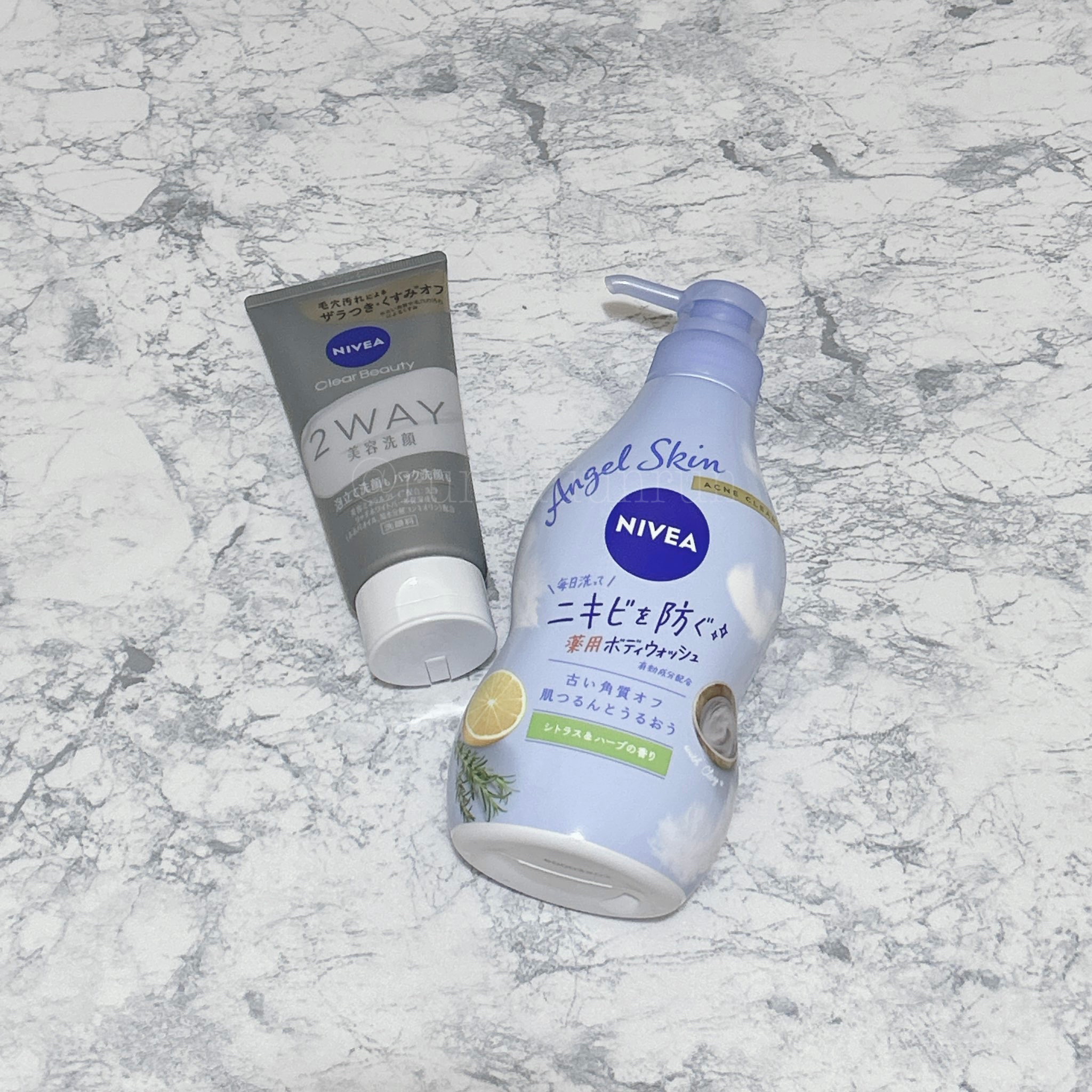 ニベア エンジェルスキン ボディウォッシュ アクネクリア 【医薬部外品】/ニベア/ボディソープを使ったクチコミ（1枚目）