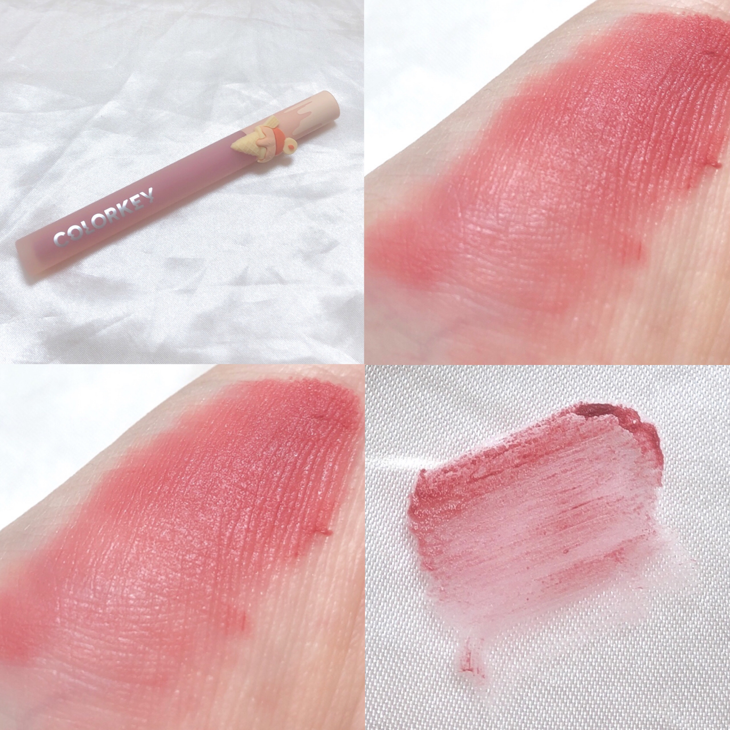 ZEESEA 「0」重力　軽いリキッド #ルージュ RIPE CHERRY/ZEESEA/リップグロスを使ったクチコミ（3枚目）