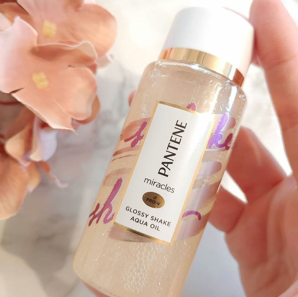 ミラクルズ グロッシー シェイク アクアオイル/パンテーン/ヘアオイルを使ったクチコミ（2枚目）