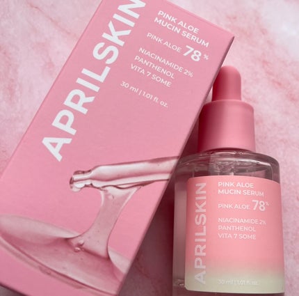 ピンクアロエムチンセラム/APRILSKIN/美容液を使ったクチコミ(5枚目)
