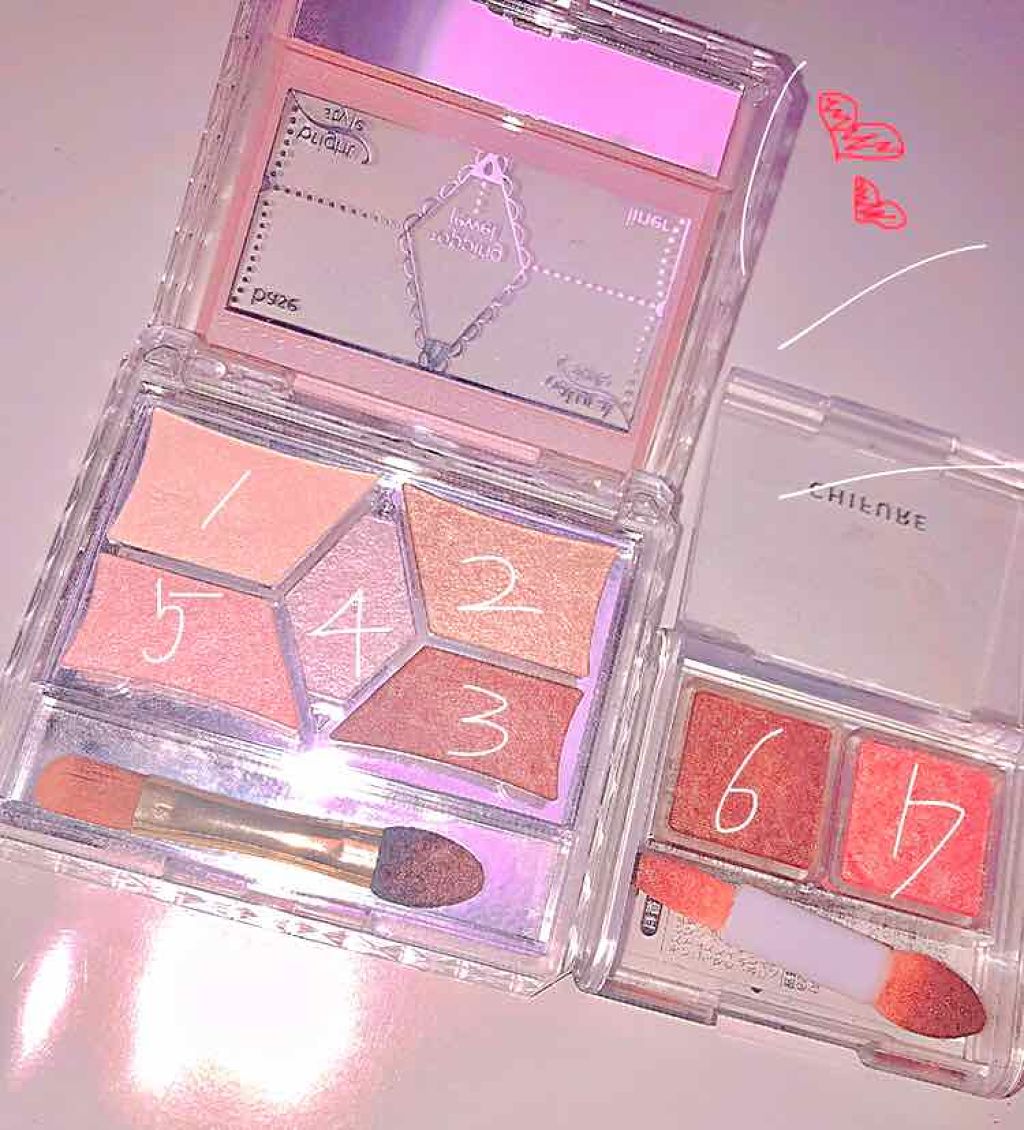 アイ カラー(チップ付)/ちふれ/アイシャドウパレットを使ったクチコミ（3枚目）