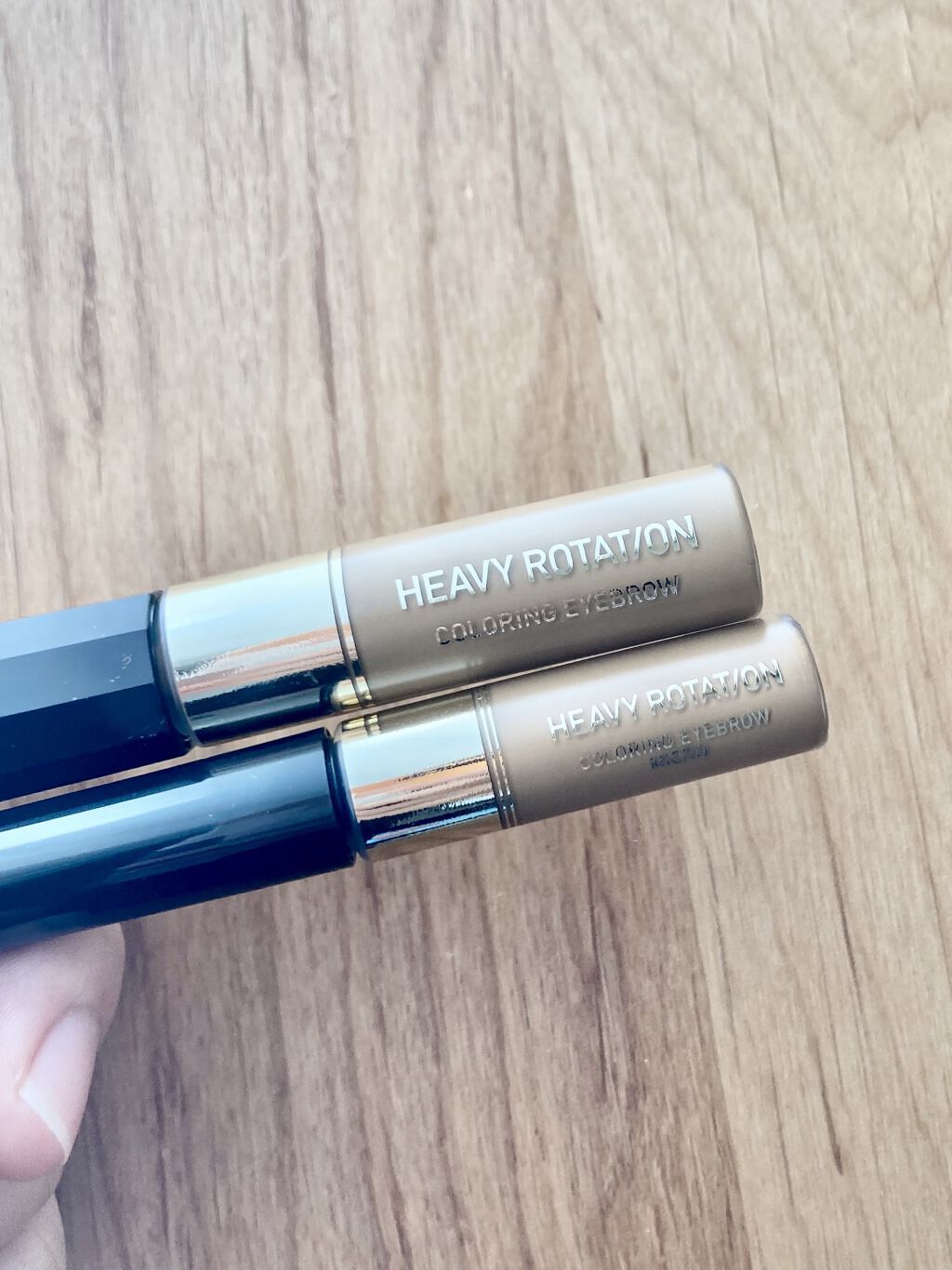 カラーリングアイブロウ マイクロ/ヘビーローテーション/眉マスカラを使ったクチコミ（3枚目）