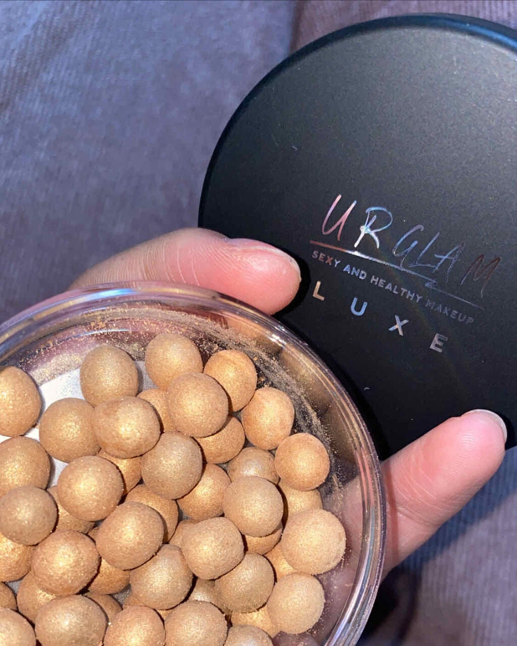 URGLAM LUXE COLOR BALL POWDER/U R GLAM/ルースパウダーを使ったクチコミ(1枚目)