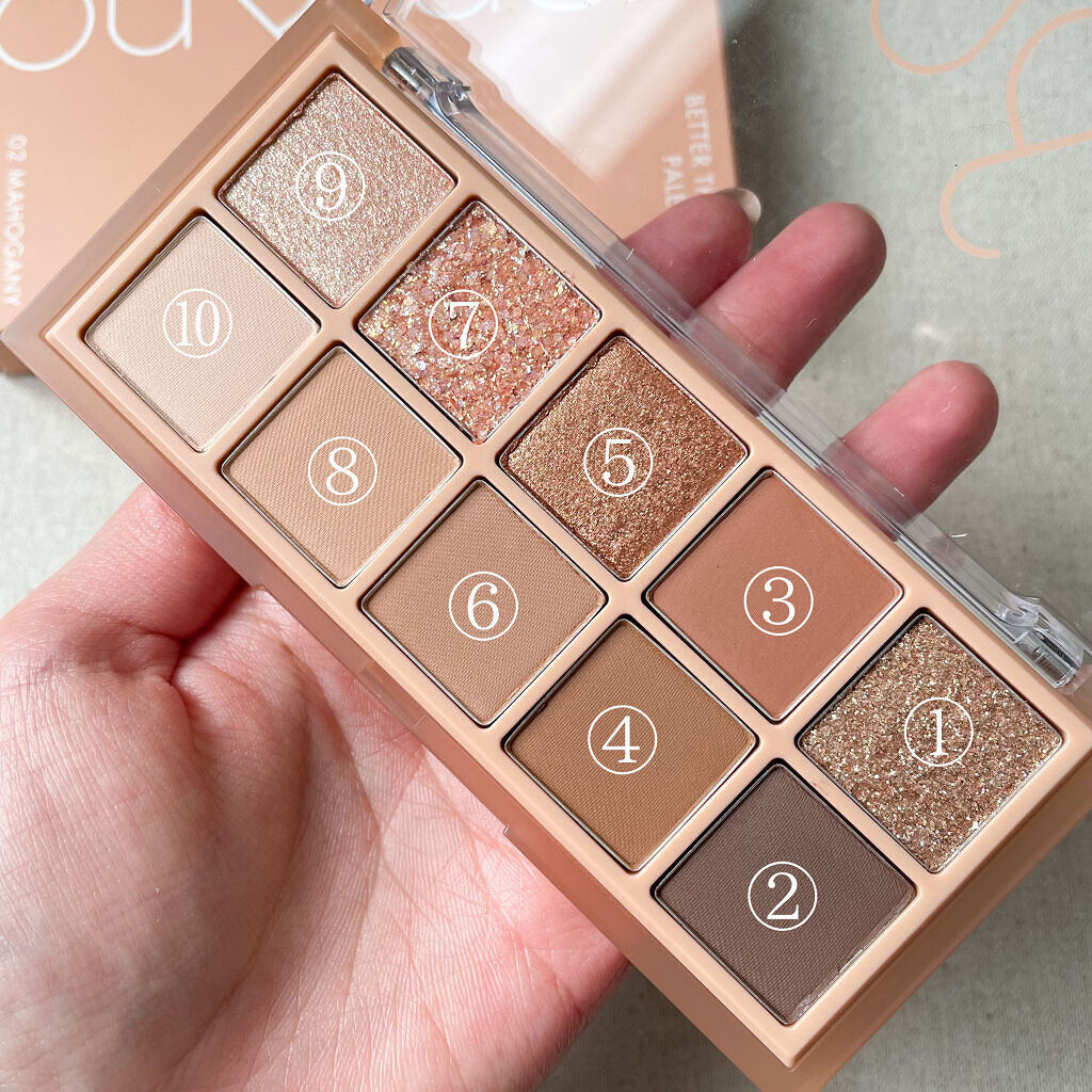 ベターザンパレット/rom&nd/アイシャドウパレットを使ったクチコミ（2枚目）