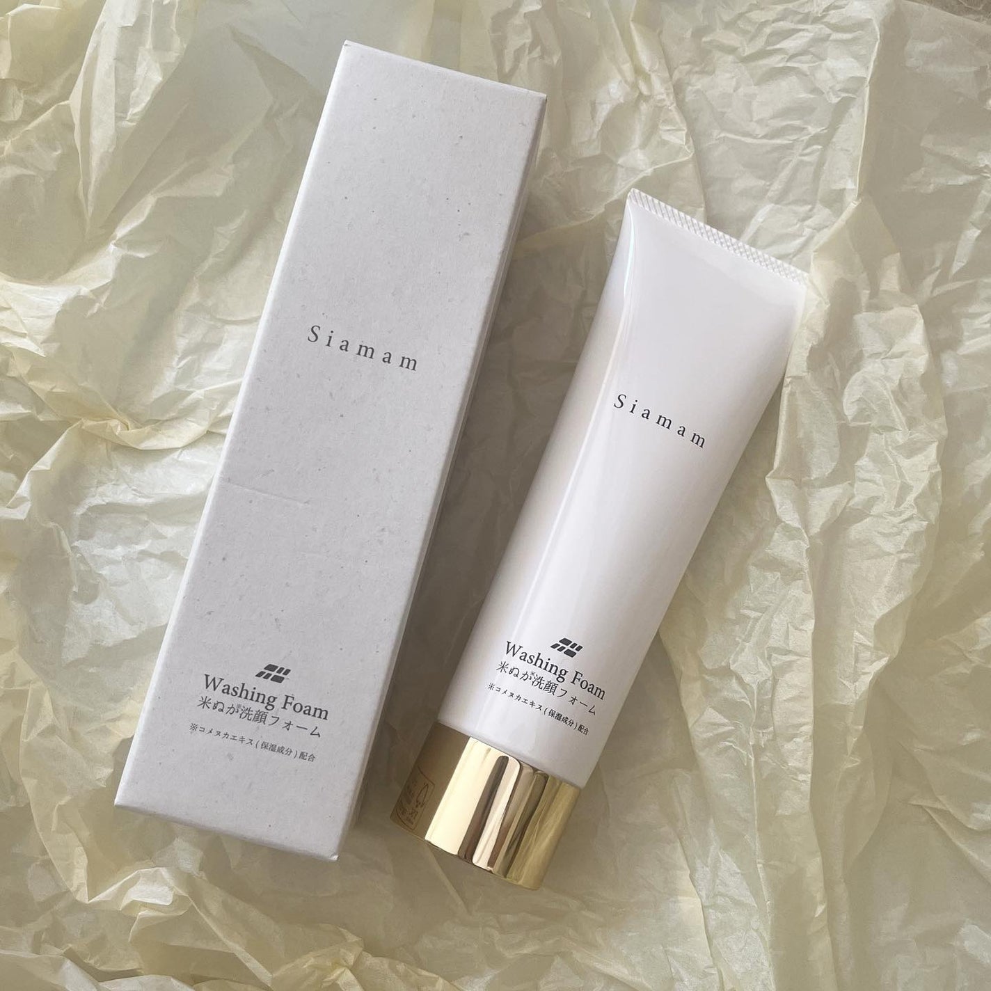 ひとりコスメ部 フォロバ100 on LIPS 「Siamam-シアマム-ウォッシングフォーム米ぬか洗顔フォーム..」(1枚目)