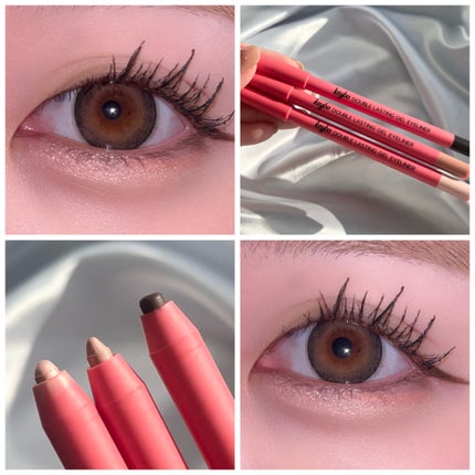 ダブルラスティングジェルライナー/keybo/ジェルアイライナーを使ったクチコミ(2枚目)