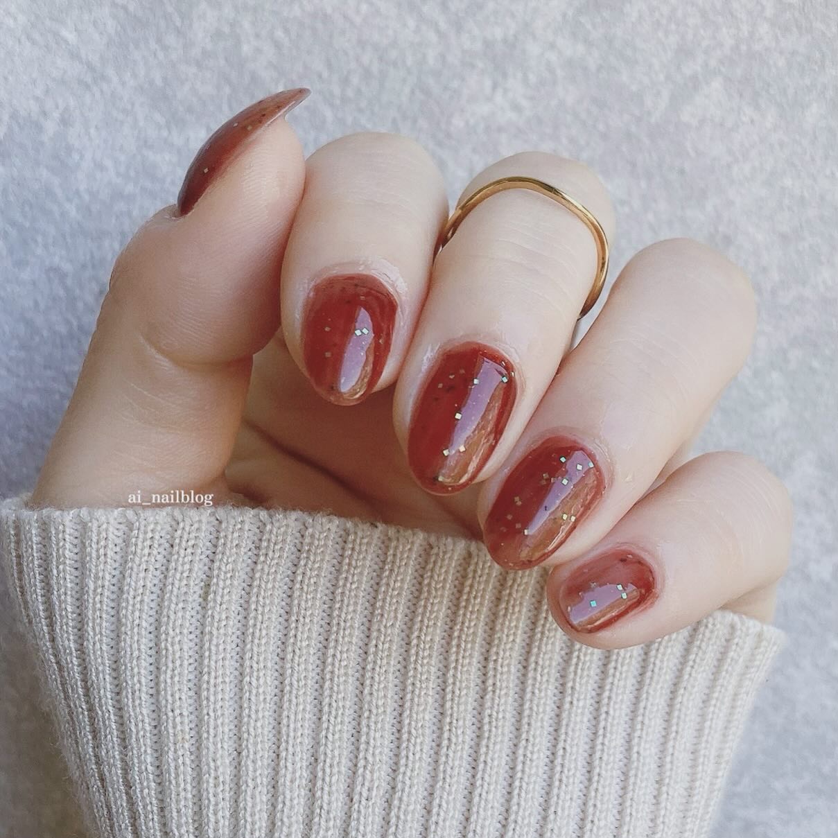 ミニネイル BR09 カカオフィズ/パラドゥ/マニキュアを使ったクチコミ（2枚目）