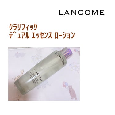 LANCOMEの
クラリフィック
デュアル エッセンス ローションを
今回はLANCOME様にいただいたので
レビュー致します ♡ ♡

まずはテクスチャーと見た目←
トロミはなくさっぱりしてます⸝⋆⸝