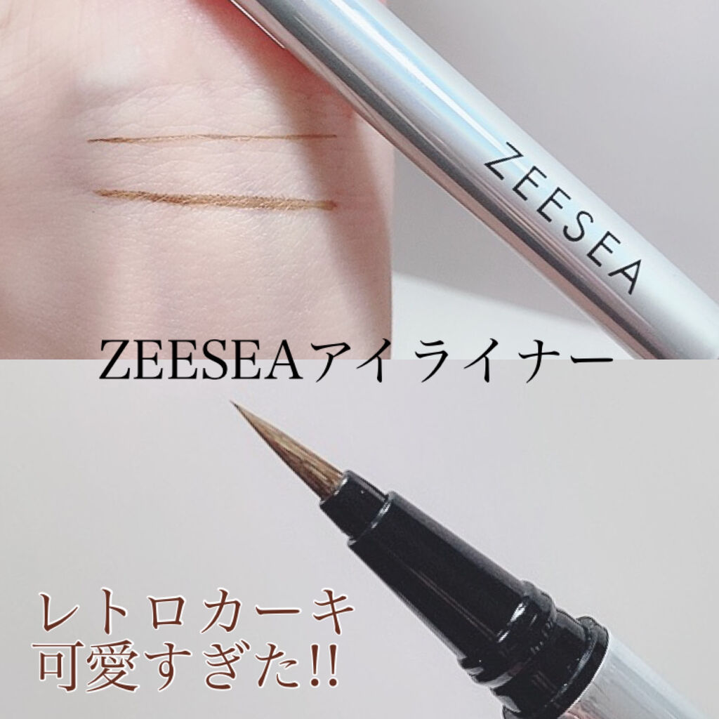 カラーリキッドアイライナー/ZEESEA/リキッドアイライナーを使ったクチコミ（1枚目）
