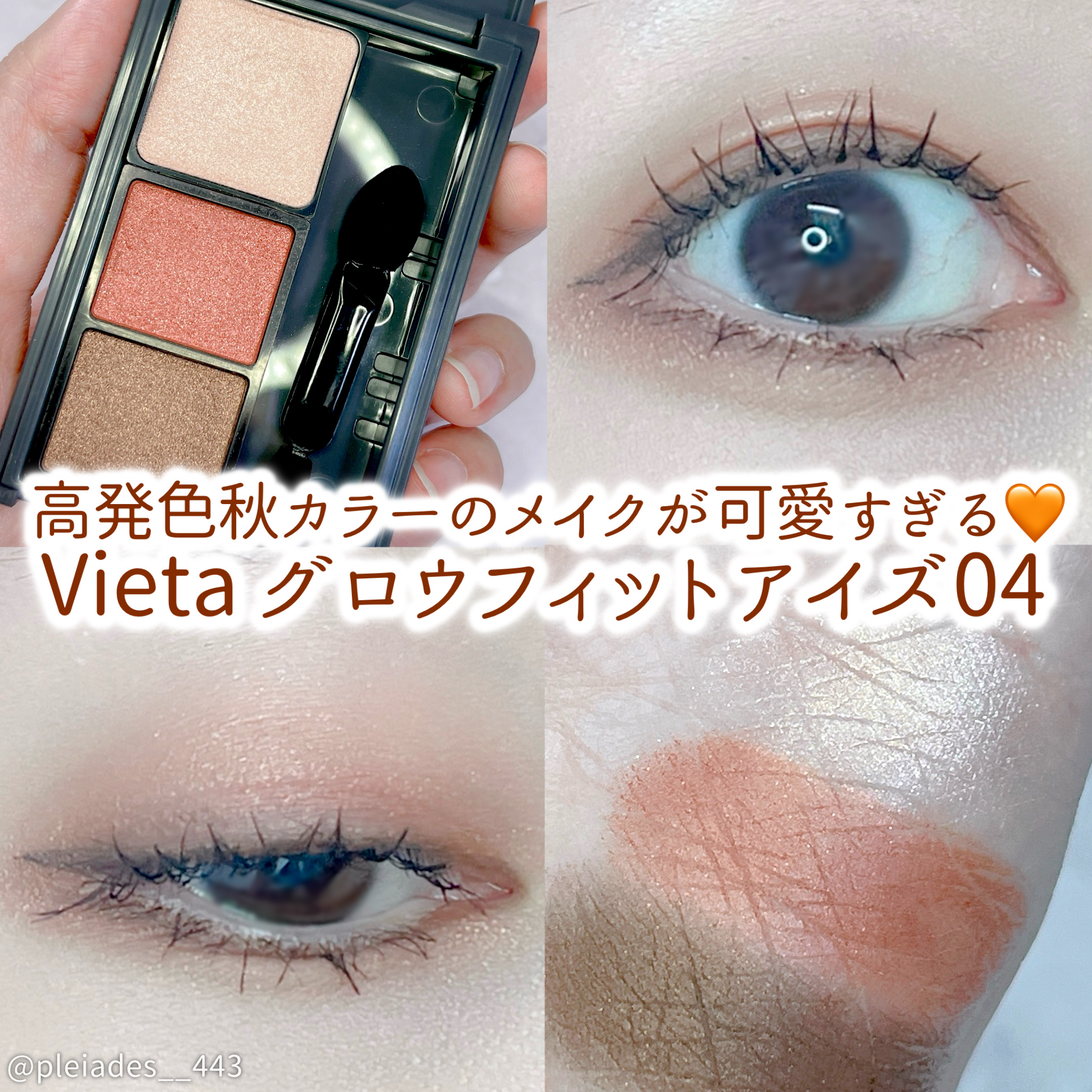 Vieta グロウフィットアイズ/ナリス化粧品/アイシャドウパレットを使ったクチコミ（1枚目）