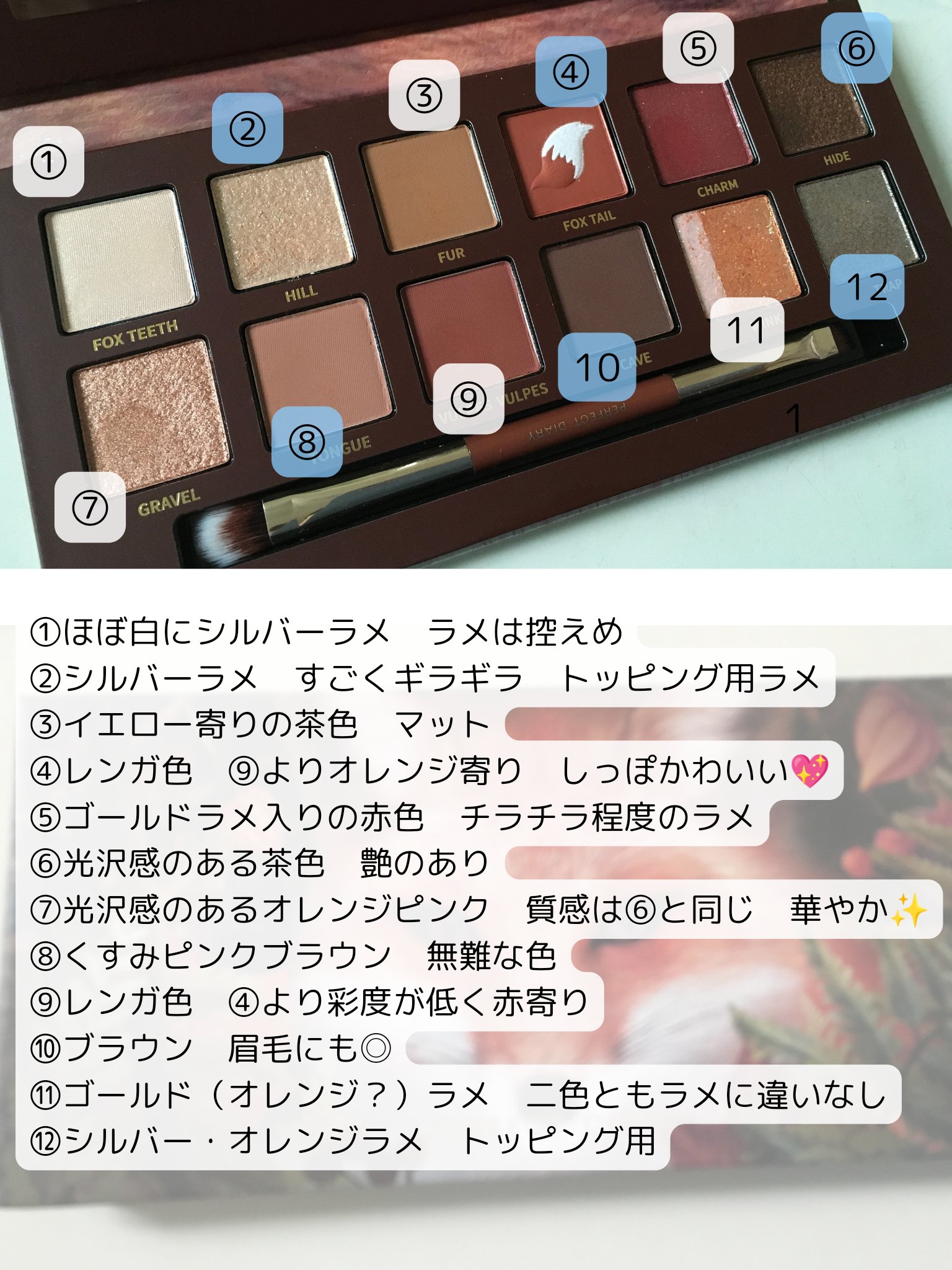 エクスプローラ12色 動物アイシャドウパレット/PERFECT DIARY/アイシャドウパレットを使ったクチコミ（3枚目）