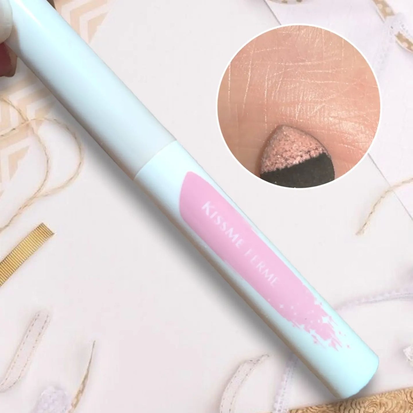 クッションチップアイカラーN/キスミー フェルム/単色アイシャドウを使ったクチコミ(5枚目)