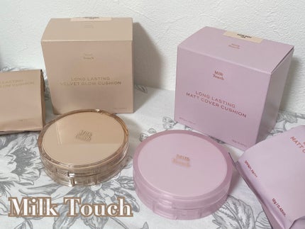 ロングラスティング ベルベット グロウ クッション/Milk Touch/クッションファンデーションを使ったクチコミ(7枚目)