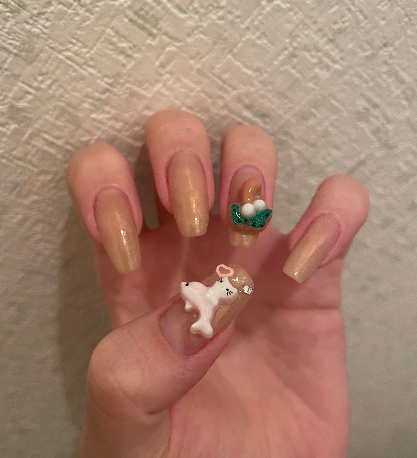 オーロラパウダー/セリア/ネイル用品を使ったクチコミ(1枚目)