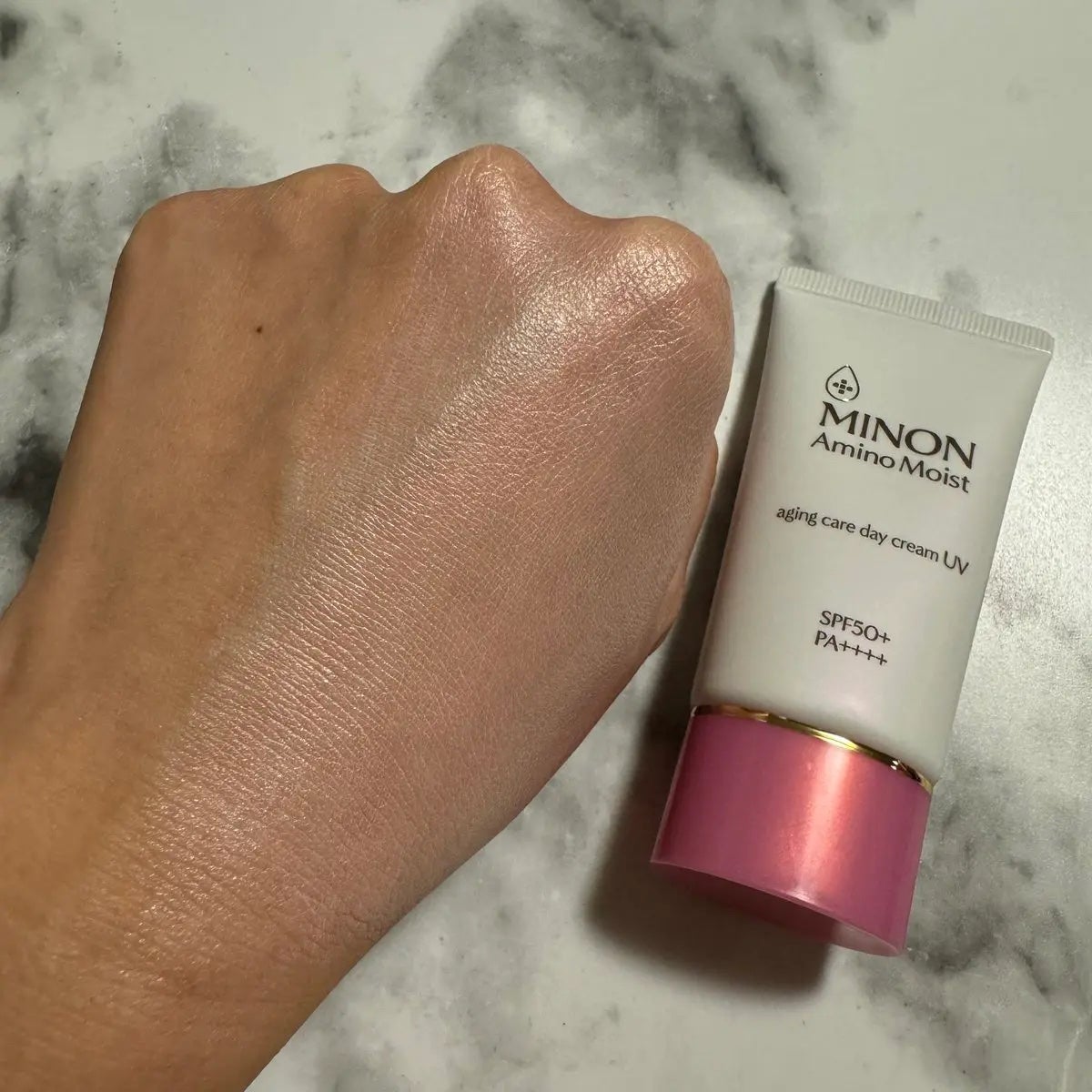 ミノン アミノモイスト エイジングケア デイクリームUV/ミノン/日焼け止めクリームを使ったクチコミ(4枚目)