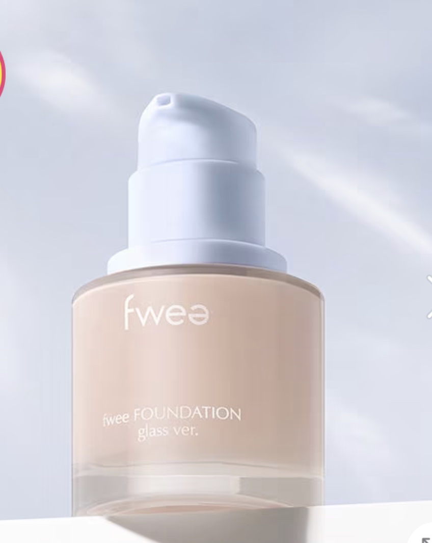 フィーファンデーションガラス/fwee/リキッドファンデーションを使ったクチコミ（1枚目）