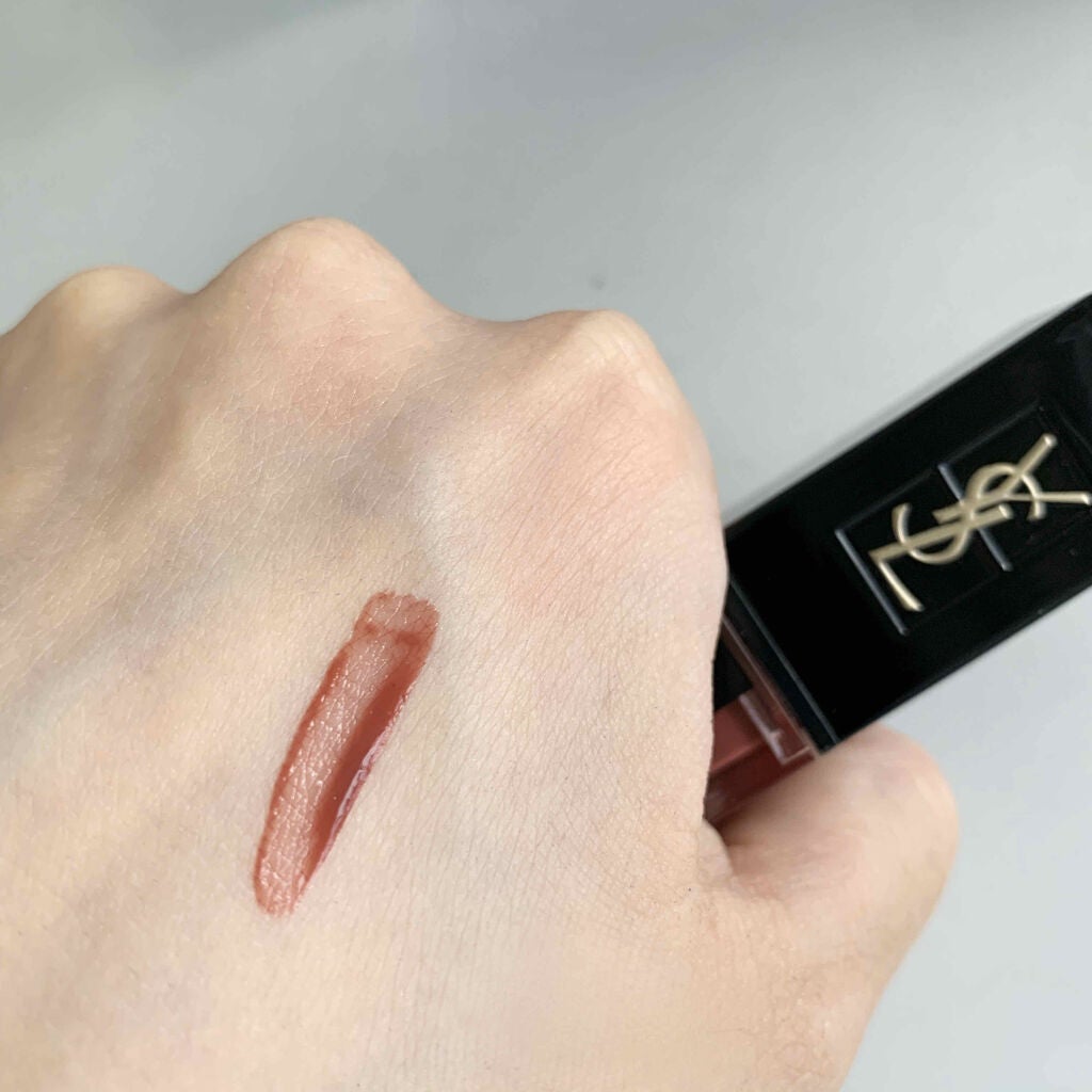 ルージュ ピュールクチュール ヴェルニ ウォーターステイン/YVES SAINT LAURENT BEAUTE/口紅を使ったクチコミ(2枚目)