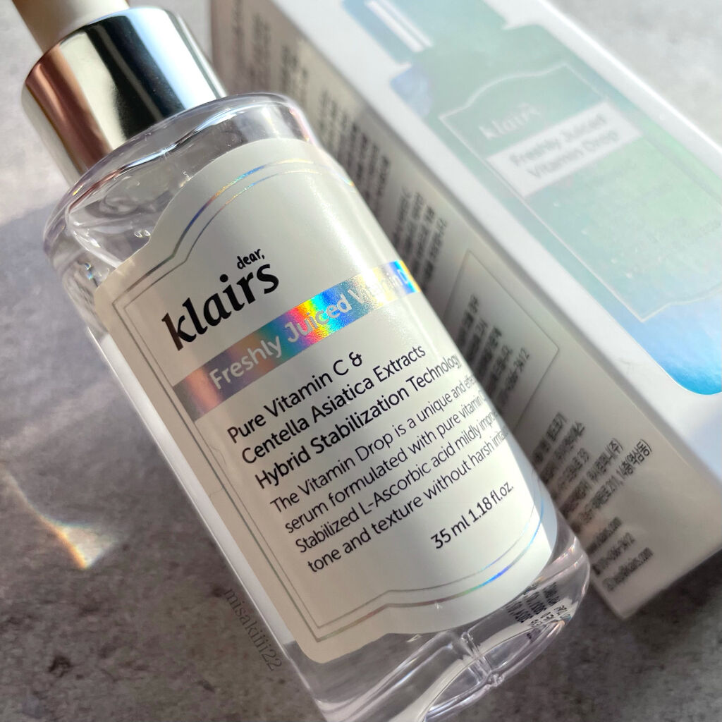 フレッシュリージュースドビタミンドロップ(35ml)/Klairs/美容液を使ったクチコミ（1枚目）