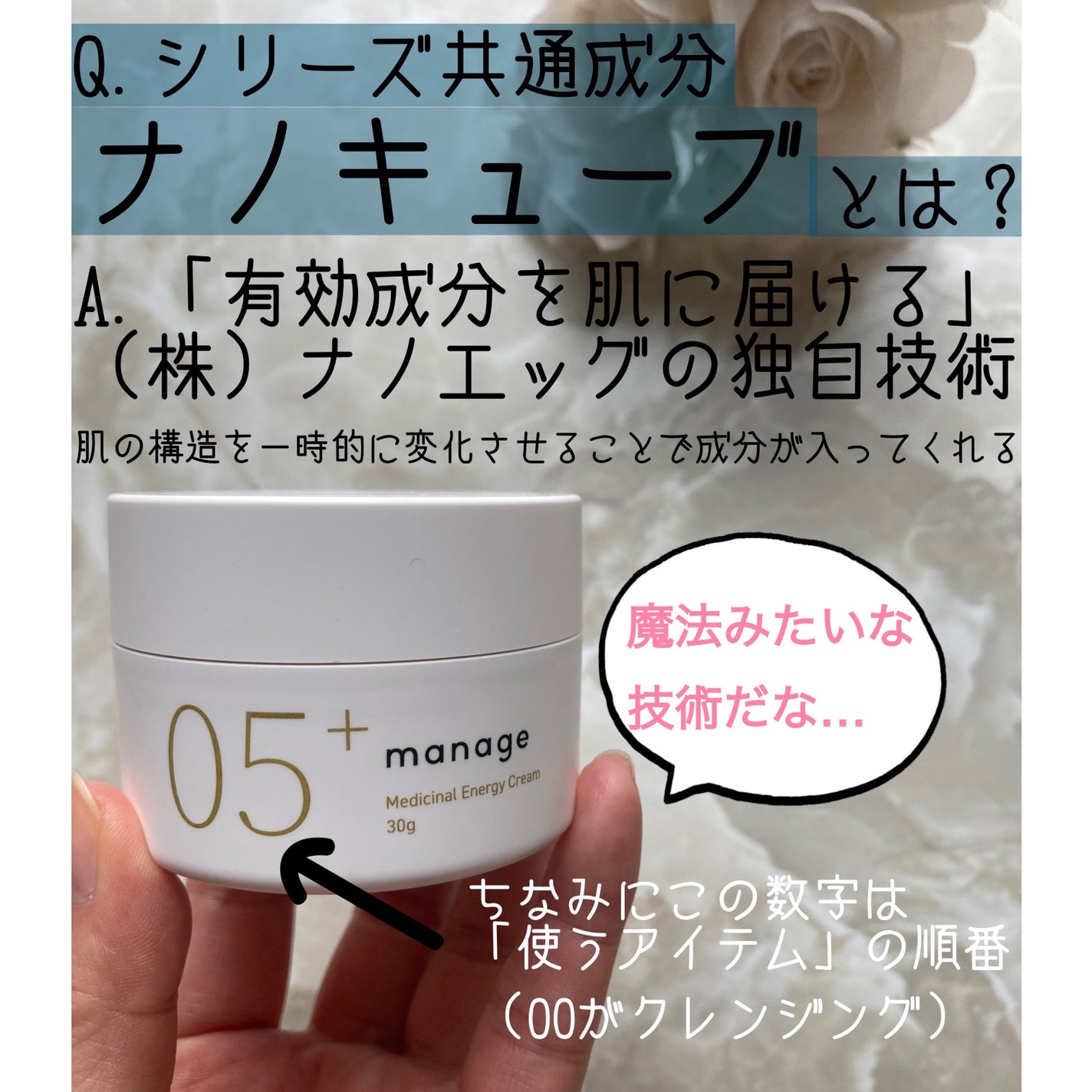 manage 05+ エナジークリーム /manage/フェイスクリームを使ったクチコミ(2枚目)