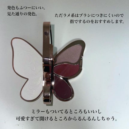 バタフライアイシャドウパレット/AGAG/アイシャドウパレットを使ったクチコミ(3枚目)