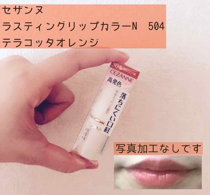 ラスティング リップカラーN/CEZANNE/口紅を使ったクチコミ(1枚目)
