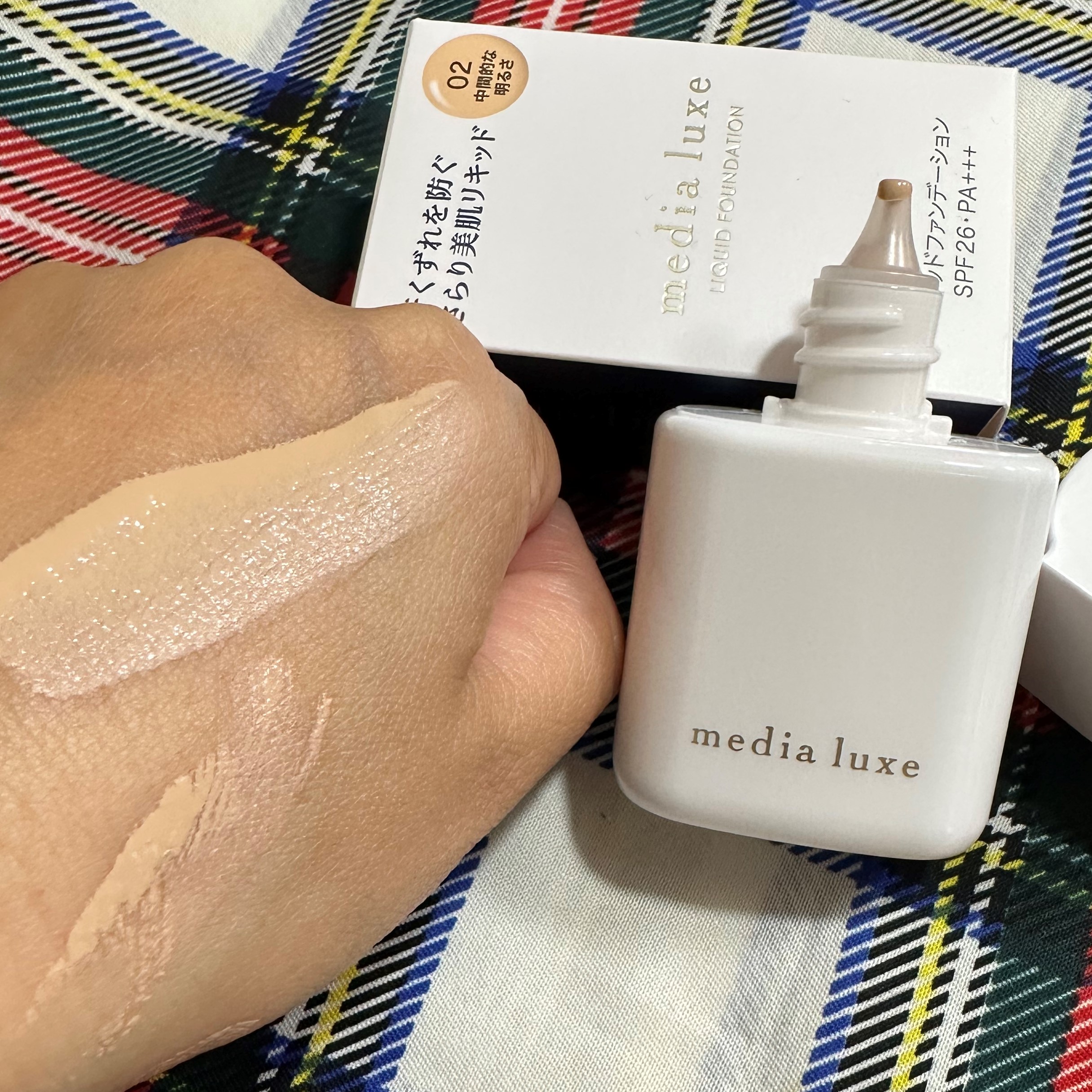 リキッドファンデーション/media luxe/リキッドファンデーションを使ったクチコミ（1枚目）