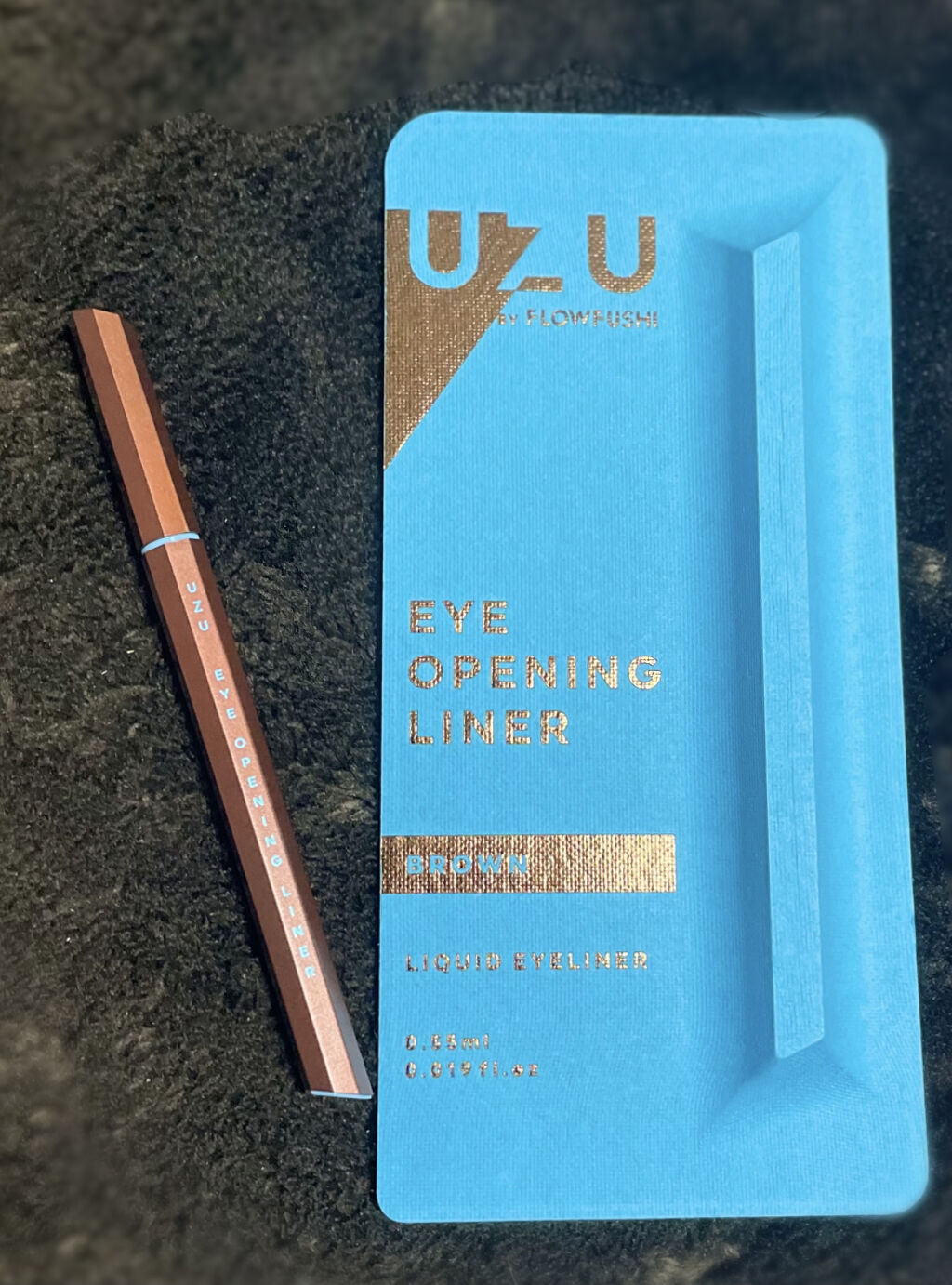 EYE OPENING LINER/UZU BY FLOWFUSHI/リキッドアイライナーを使ったクチコミ（1枚目）