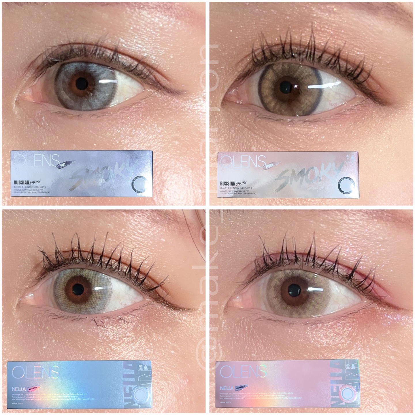 ロシアンスモーキー/OLENS/カラーコンタクトレンズを使ったクチコミ（1枚目）
