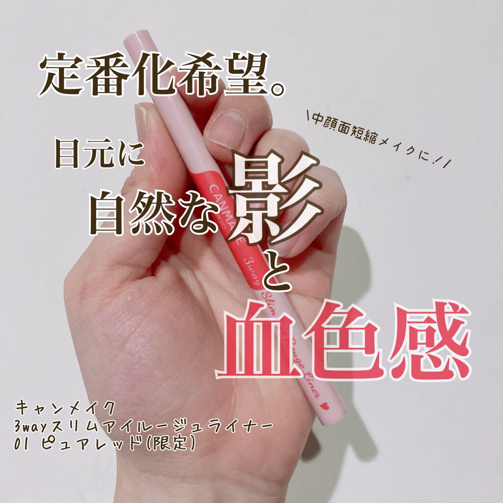 3wayスリムアイルージュライナー/キャンメイク/リキッドアイライナーを使ったクチコミ(1枚目)