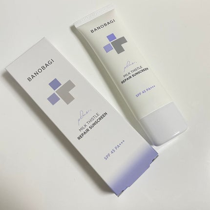 ミルクシスルリペアシカサンスクリーンプラス/BANOBAGI/日焼け止めミルクを使ったクチコミ(1枚目)