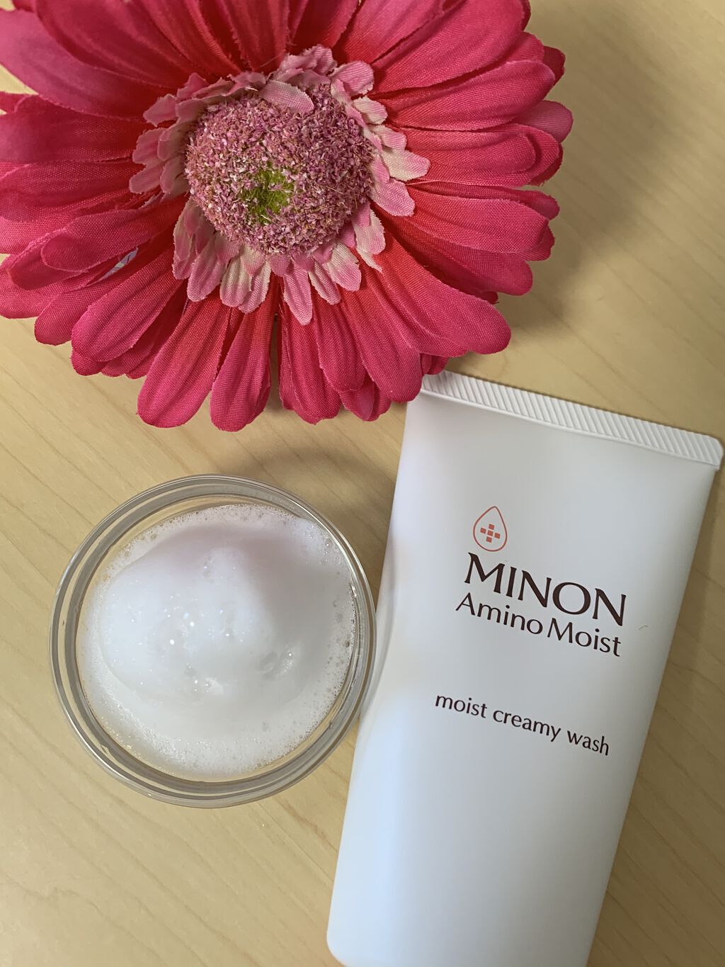 アミノモイスト モイストクリーミィ ウォッシュ/ミノン/洗顔フォームを使ったクチコミ（2枚目）