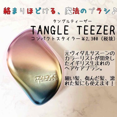 コンパクトスタイラー/TANGLE TEEZER/ヘアブラシを使ったクチコミ（1枚目）