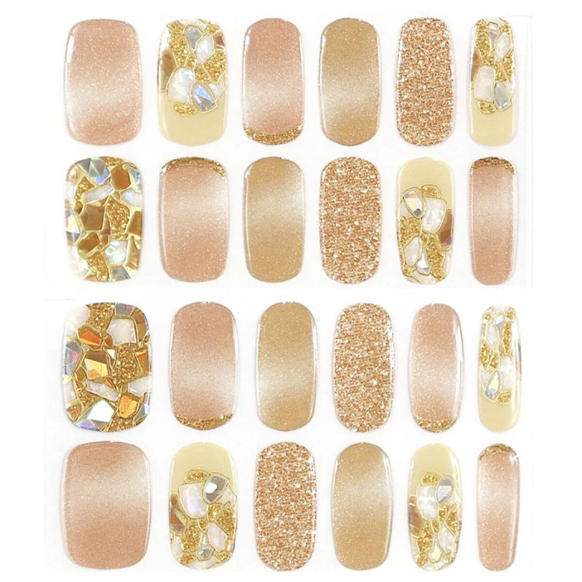 セミキュアジェルネイルシール ハンド用 06 ミニョンエクレール