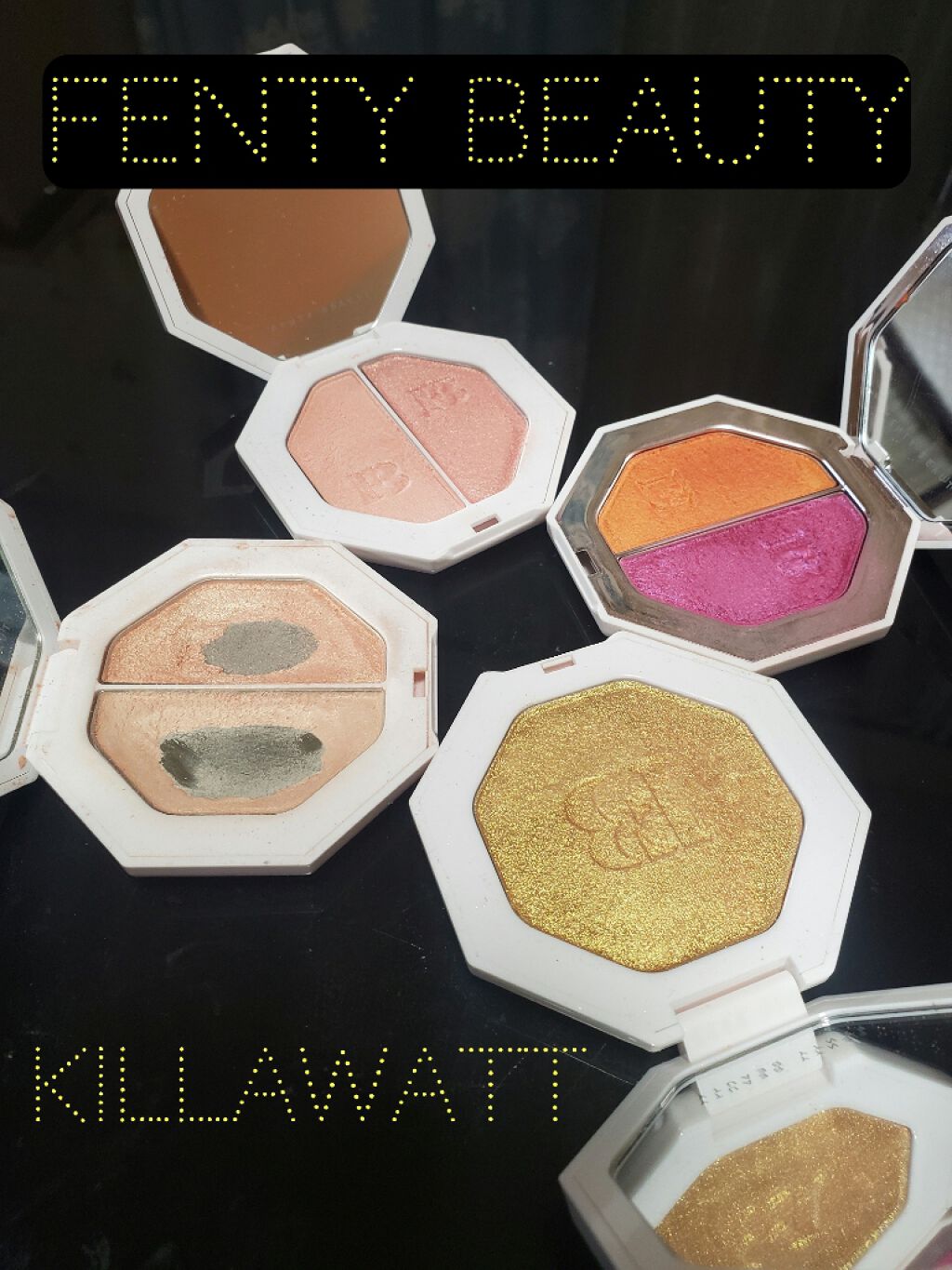 KILLAWATT FREESTYLE HIGHLIGHTER DUO/FENTY BEAUTY BY RIHANNA/パウダーハイライトを使ったクチコミ（1枚目）