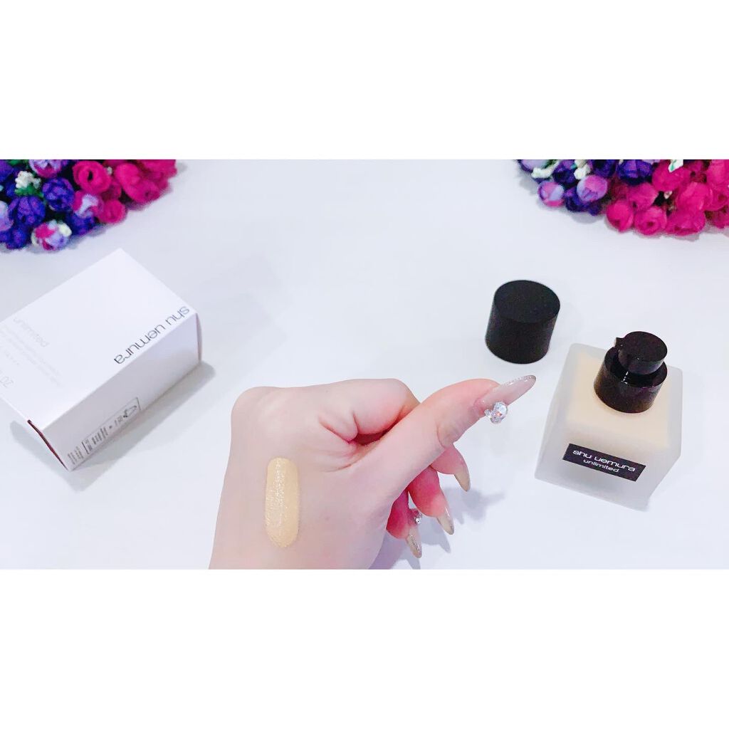 (旧)アンリミテッド ラスティング フルイド/shu uemura/リキッドファンデーションを使ったクチコミ(4枚目)