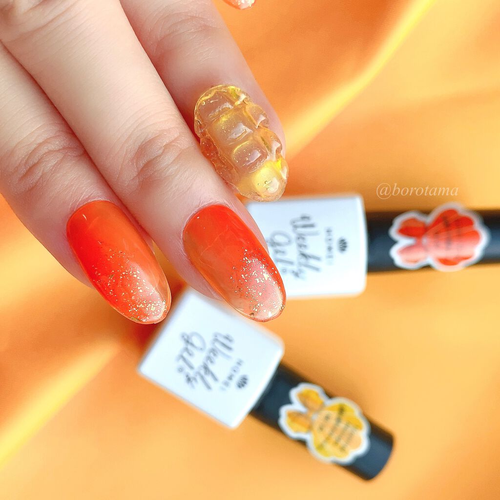 ウィークリージェル/HOMEI/ジェルネイルを使ったクチコミ(2枚目)