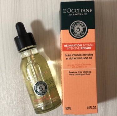 ファイブハーブス リペアリングインテンシヴオイル/L'OCCITANE/ヘアオイルを使ったクチコミ（2枚目）