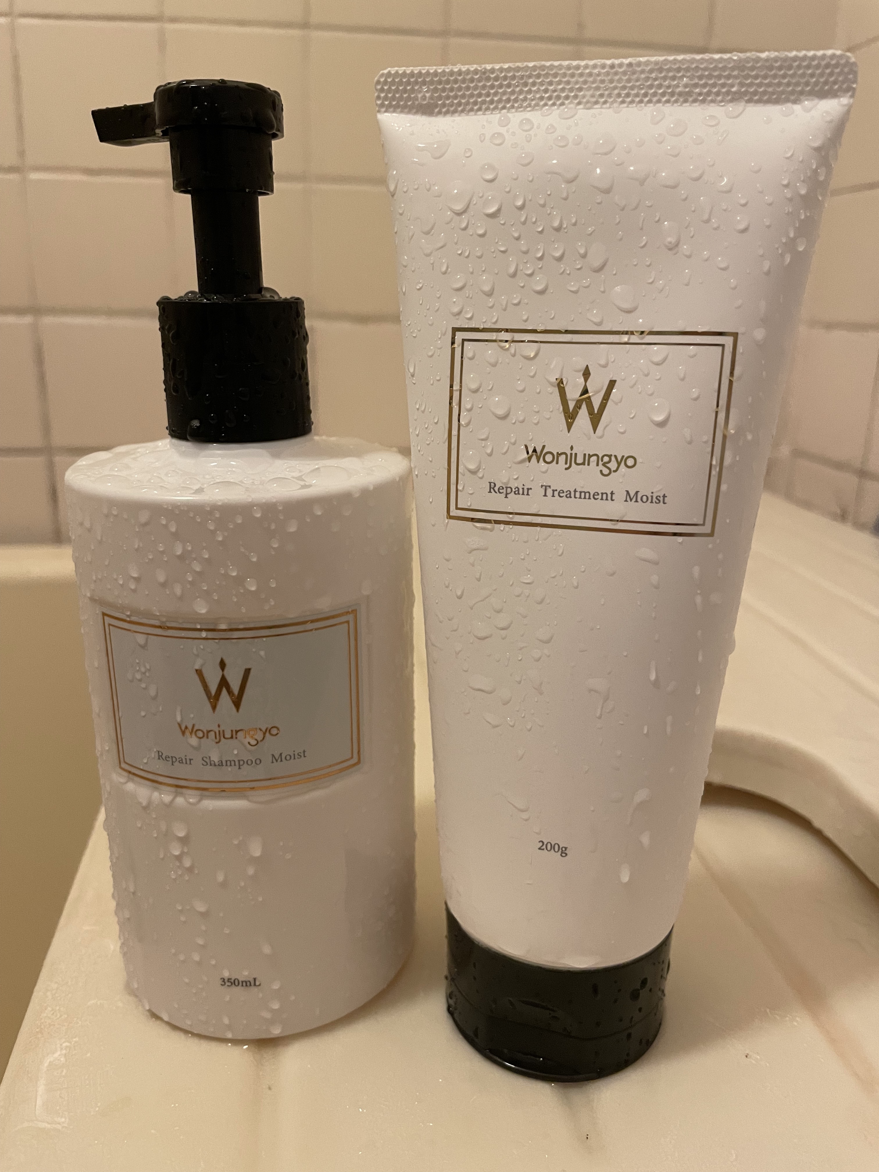 ウォンジョンヨ リペアシャンプー モイスト／リペアトリートメント モイスト/Wonjungyo/市販シャンプーを使ったクチコミ（1枚目）