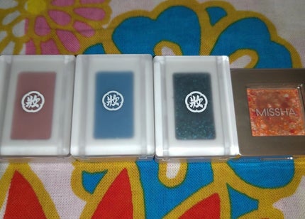 麻雀アイシャドウ 四筒【スーピン】ロータスピンク/和粧/単色アイシャドウを使ったクチコミ(2枚目)