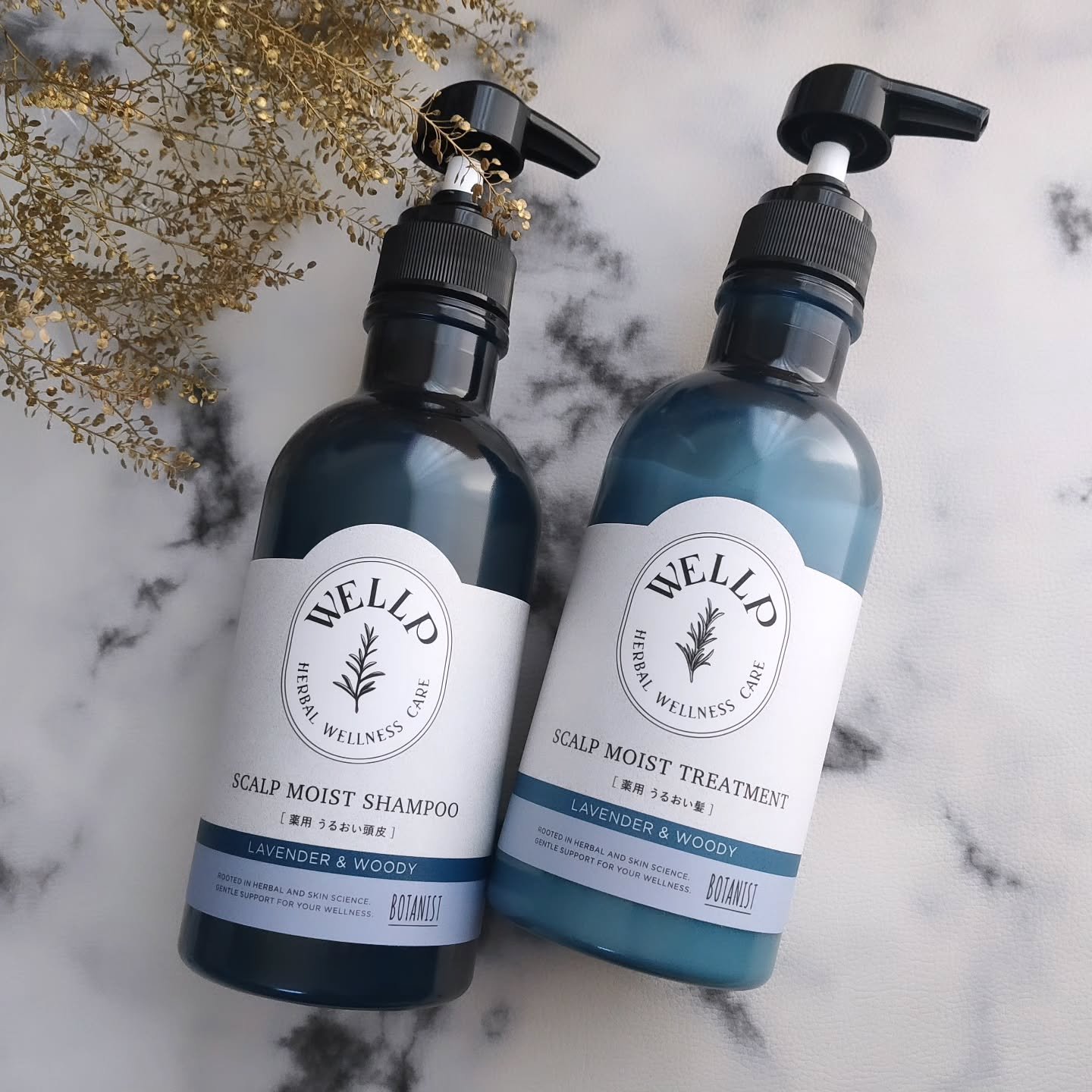 薬用スカルプケアシャンプー/トリートメント モイスト/WELLP/市販シャンプーを使ったクチコミ（2枚目）