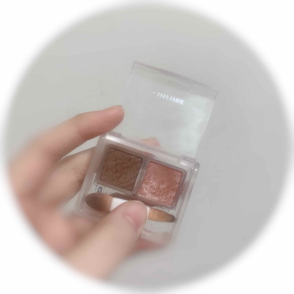 アイ カラー(チップ付) 73 ブラウン＆ピンク/ちふれ/アイシャドウパレットを使ったクチコミ（2枚目）