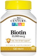 21st Century Biotin 10,000mcg