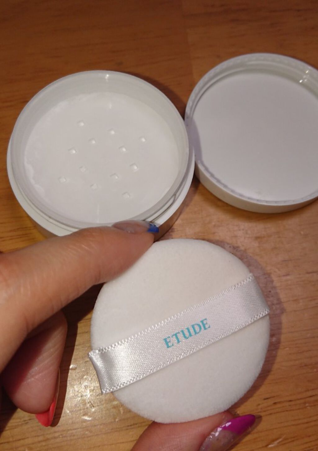 TS シーバムコントロールパウダー/ETUDE/ルースパウダーを使ったクチコミ(3枚目)