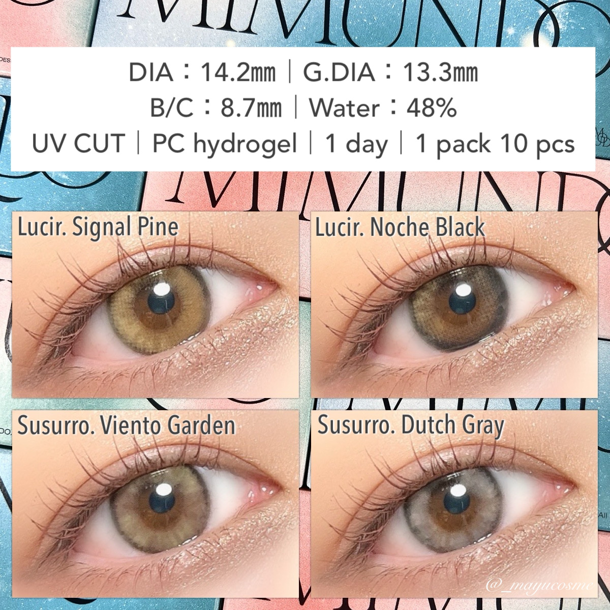 Lucir 1Day/mimundo/カラーコンタクトレンズを使ったクチコミ（2枚目）