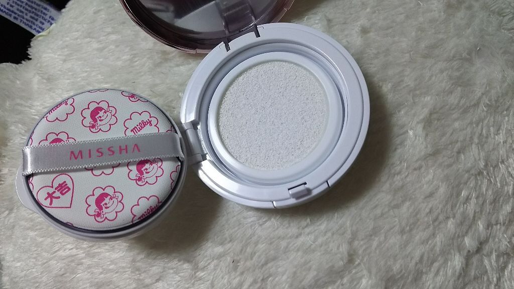 M クッションベース(ミルキー)/MISSHA/化粧下地を使ったクチコミ(3枚目)